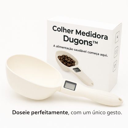 Balança eletrónica para alimentos e colher medidora Dugons